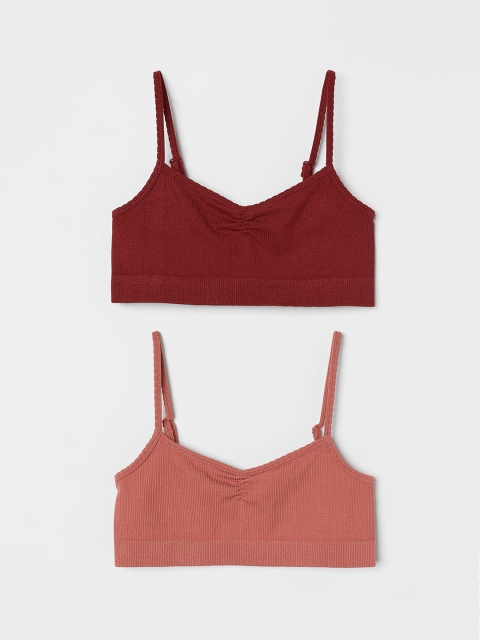 

H&M Pink & Red 2-Pack Seamless Tops