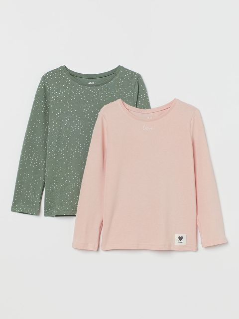 

H&M Green & Pink 2-Pack Long-Sleeved Tops