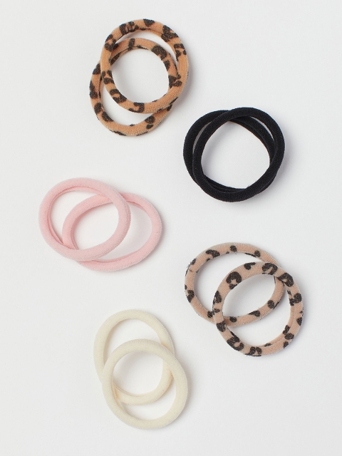 

H&M Girls 10-Pack Hair Elastics, White