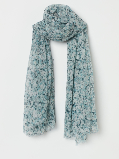 

H&M Women Turquoise Blue Woven scarf
