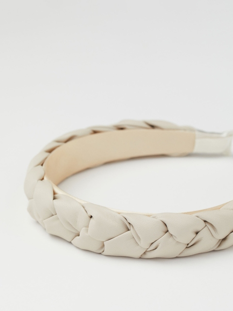 

H&M Women Beige Braided Alice Band