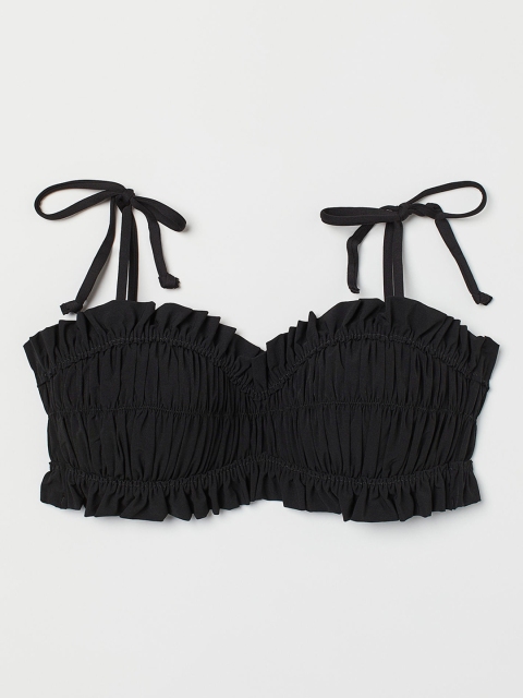 

H&M Black Padded Bandeau Bikini Top 0993581001