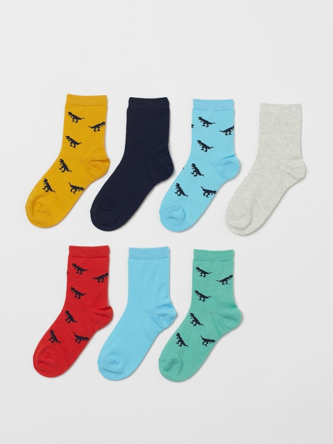 

H&M Girls Multicoloured 7-Pack Socks, Multi