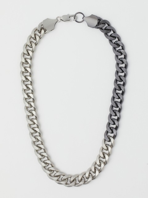 

H&M Men Silver-Toned Metal Necklace