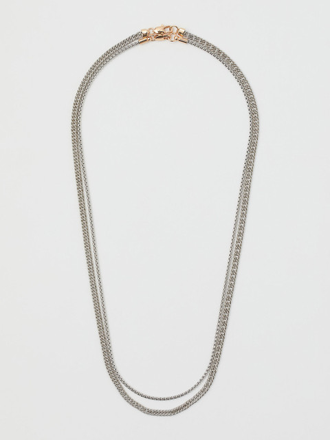 

H&M Men Silver-Toned 2-Pack Necklace