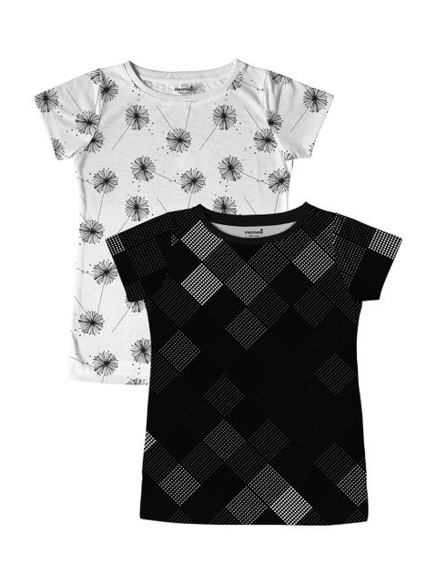 

mezmoda Girls Pack Of 2 T-shirts, White