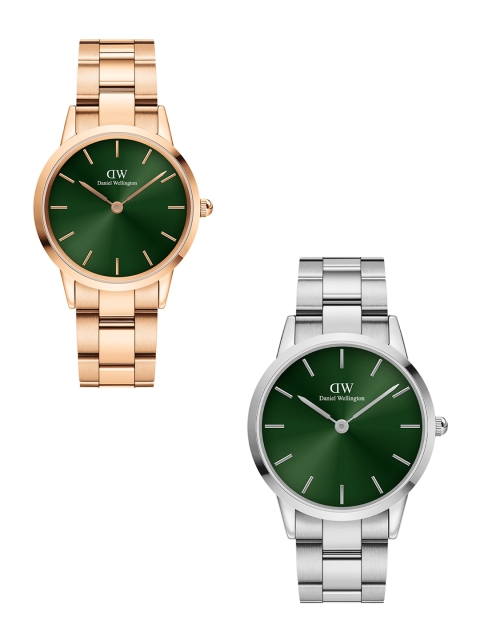 

Daniel Wellington Set Of 2 Couple Watch Gift Set DW00501168, Silver