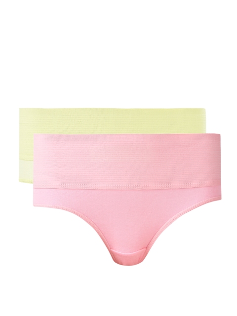 

Red Rose Women Pack of 2 Shapewear Briefs, Pink