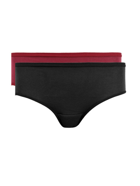 

Red Rose Women Pack of 2 Period Briefs, Maroon