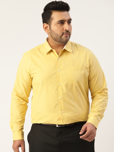 

IVOC Plus Men Yellow Opaque Formal Shirt