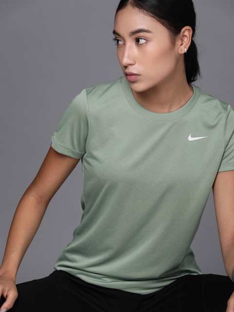 

Nike Women Green Dri-FIT Training T-Shirt