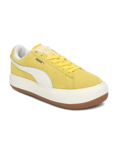 

Puma Women Yellow Suede Mayu UP Sneakers