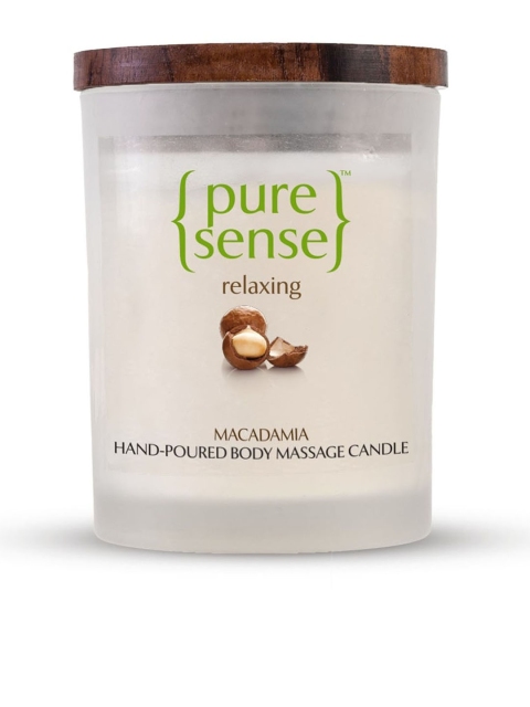 

Pure Sense Relaxing Macadamia Hand-Poured Body Massage Candle 200 ml, Brown