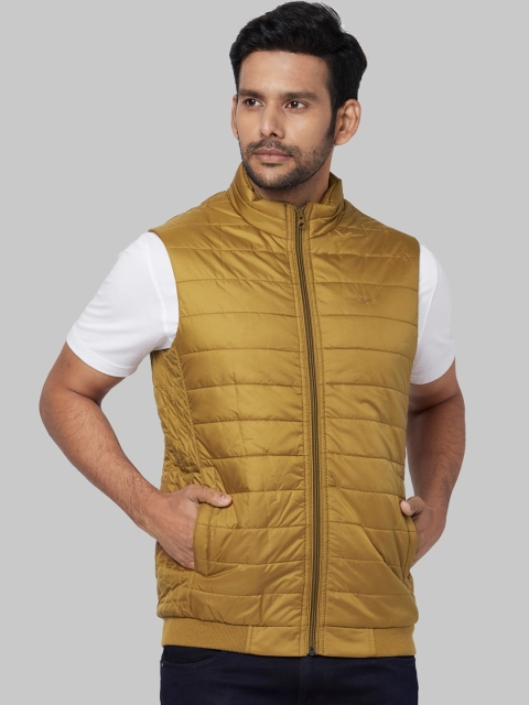 

Park Avenue Men Mustard Yellow Solid Puffer Jacket
