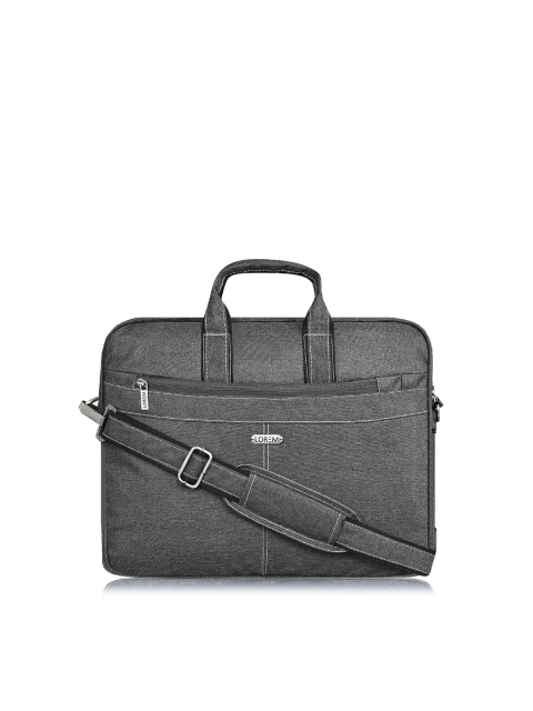 

LOREM Unisex Grey Textured Laptop Bag