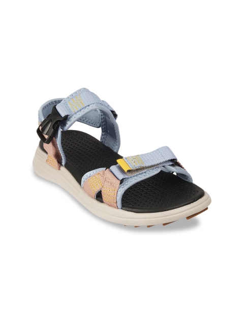 

Vento Unisex Blue & Beige Solid Sports Sandals