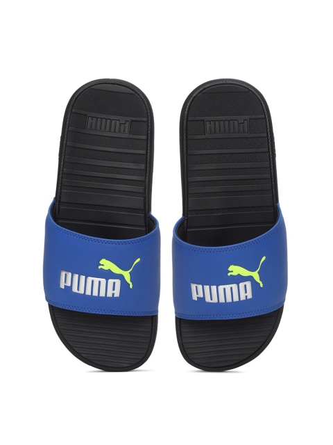 

Puma Cool Cat Unisex Black & Blue Printed Sliders