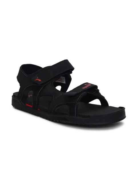 

Puma Unisex Black Red Glen Comfort Sandals