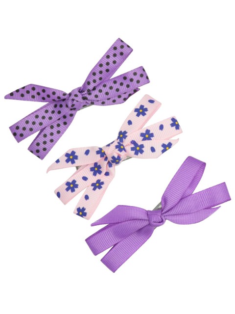 

FUNKRAFTS Girls Blue & Purple Set of 3 Alligator Hair Clip