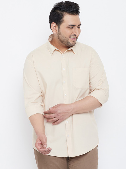 

Chennis Men Beige Slim Fit Casual Shirt