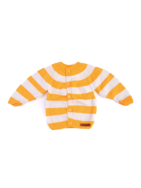 

The Original Knit Unisex Kids Yellow & White Striped Pullover
