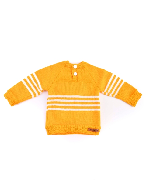 

The Original Knit Unisex Kids Yellow & White Striped Pullover