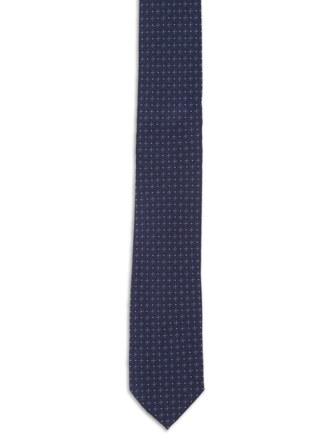 

Van Heusen Men Navy Blue Woven Design Broad Tie