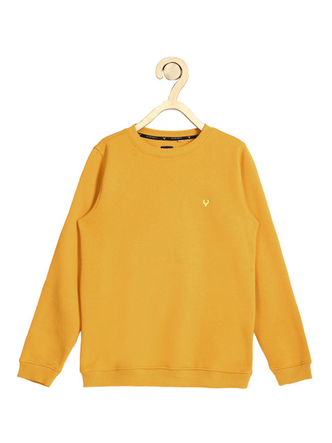 

Allen Solly Junior Boys Yellow Solid Pullover Sweatshirt