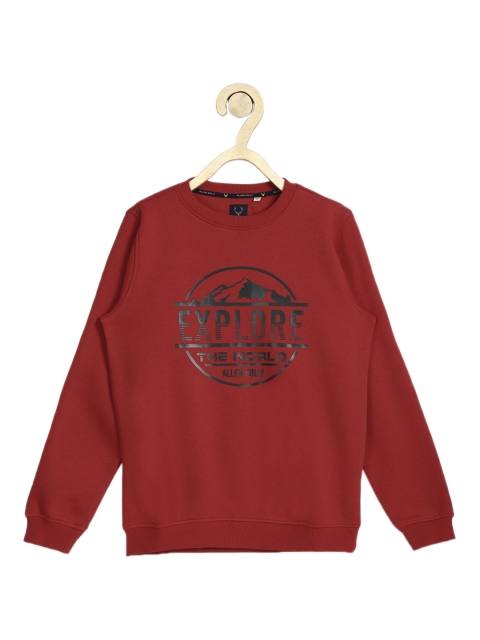 

Allen Solly Junior Boys Red Printed Sweatshirt