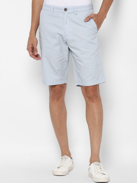 

Allen Solly Men Blue Printed Slim Fit Cotton Regular Shorts