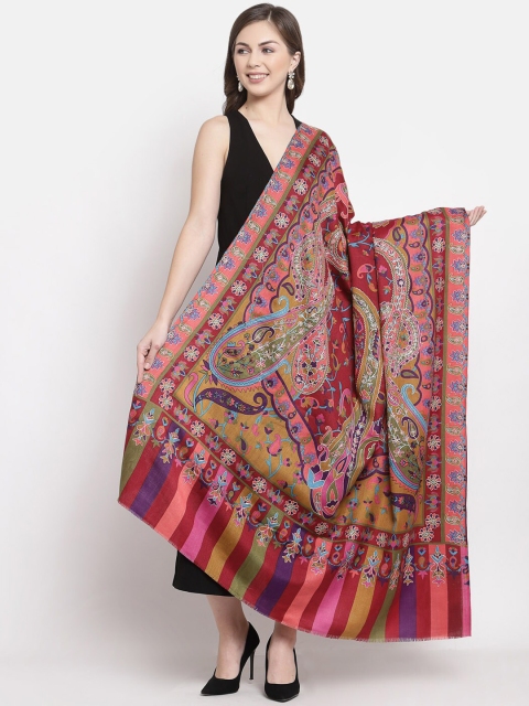 

Pashtush Women Multicoloured Embroidered Shawl, Multi
