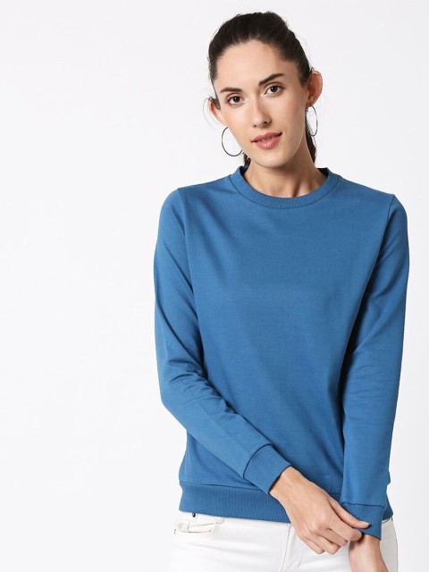 

Bewakoof Women Blue Pullover