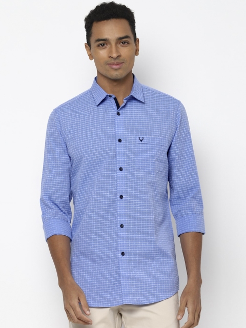 

Allen Solly Men Blue Slim Fit Checked Casual Shirt
