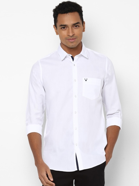 

Allen Solly Men White Slim Fit Opaque Casual Shirt