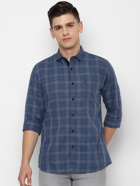 

Allen Solly Men Blue Slim Fit Opaque Checked Casual Shirt