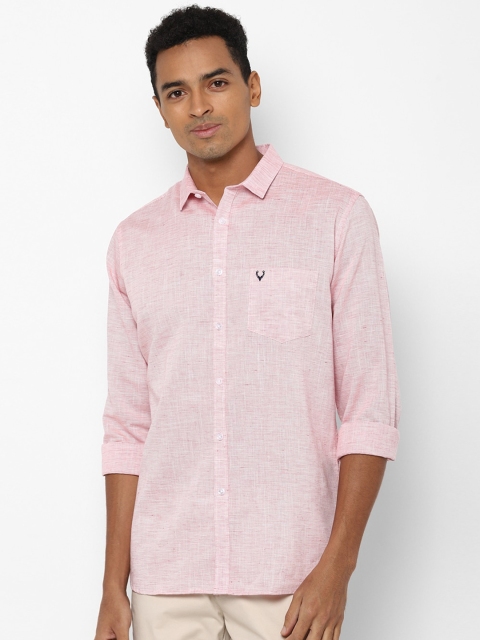 

Allen Solly Men Pink Slim Fit Opaque Casual Shirt
