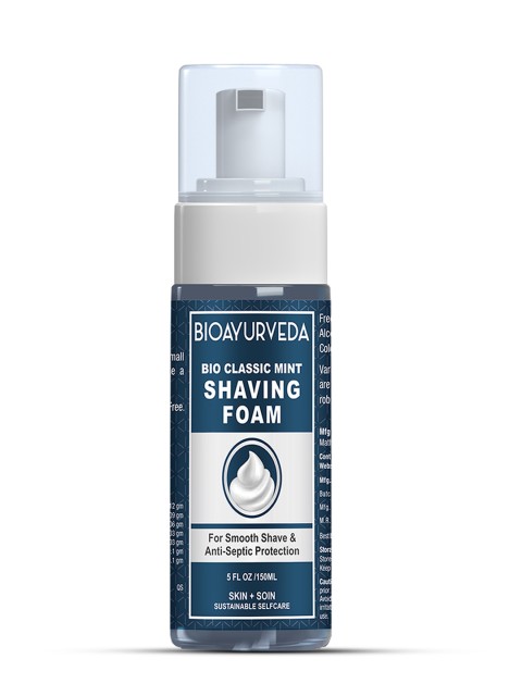 

BIOAYURVEDA Bio Classic Mint Shaving Foam 150 g, Blue