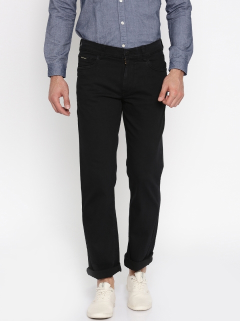 

Flying Machine Men Black Regular Fit Mid-Rise Clean Look Jeans