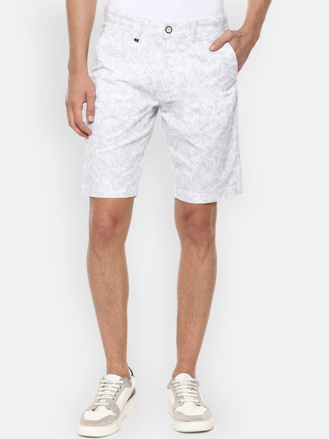 

Louis Philippe Sport Men Grey Printed Slim Fit Regular Shorts