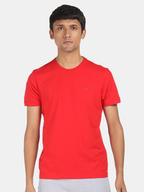 

Arrow Sport Men Red Pure Cotton T-shirt