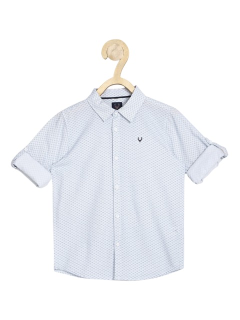 

Allen Solly Junior Boys Blue Opaque Printed Casual Shirt