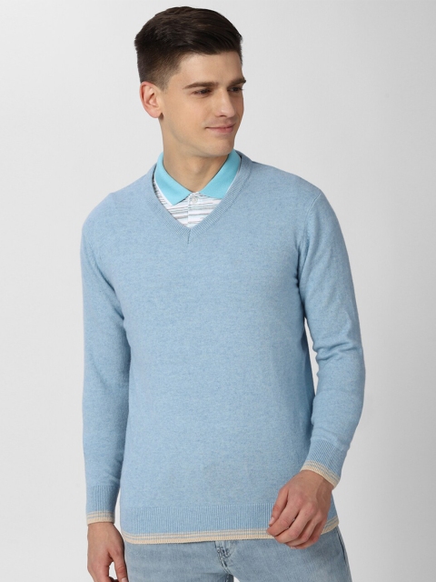 

Peter England Casuals Men Blue Pullover Sweater
