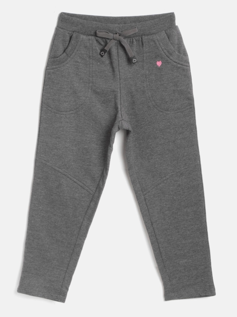 

Sweet Dreams Girls Charcoal Grey Solid Lounge Pants