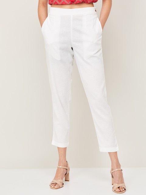 

Melange by Lifestyle Women White Trousers