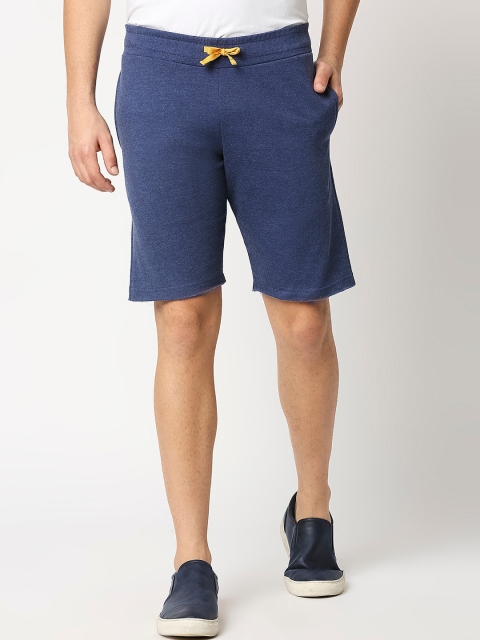 

Bewakoof Men Blue Cotton Regular Shorts