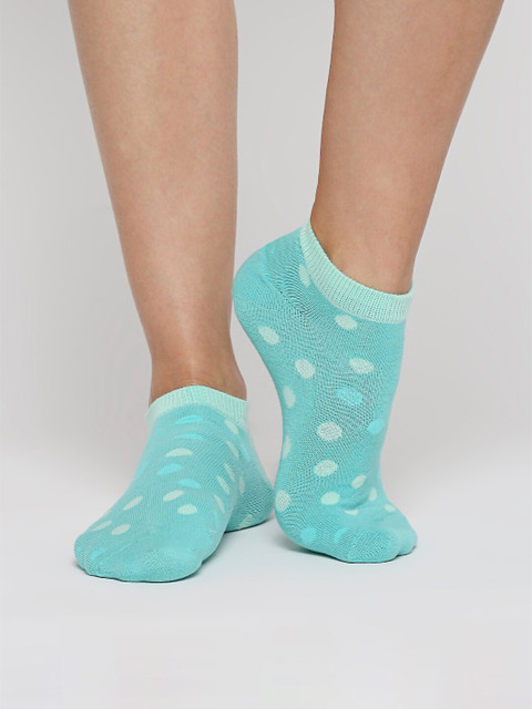 

Bewakoof Women Blue Ankle Length Patterned Socks