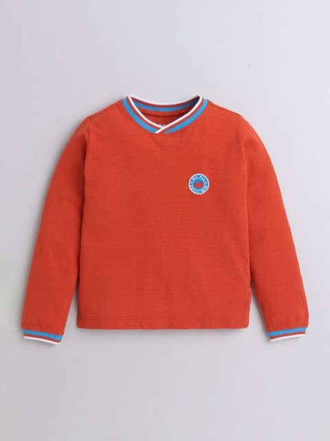 

Ed-a-Mamma Boys Orange V-Neck T-shirt