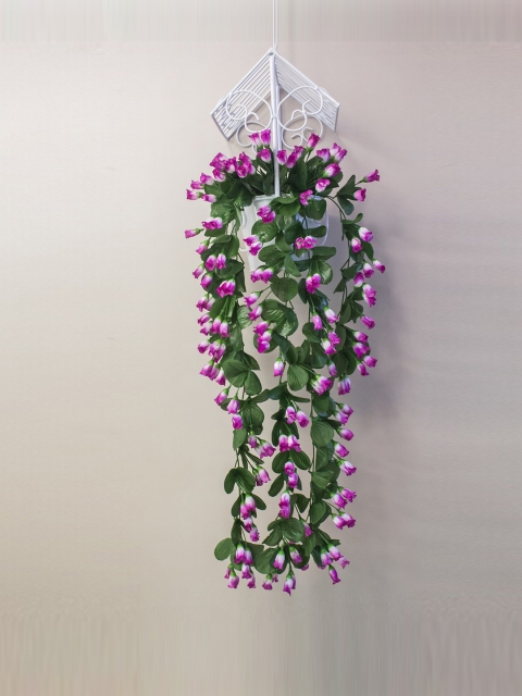 

PolliNation Purple & Green Artificial Wall Hanging Creeper Plant