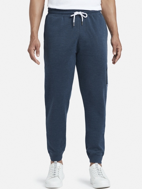 

XYXX Men Blue Cotton Joggers With Zipper Pocket