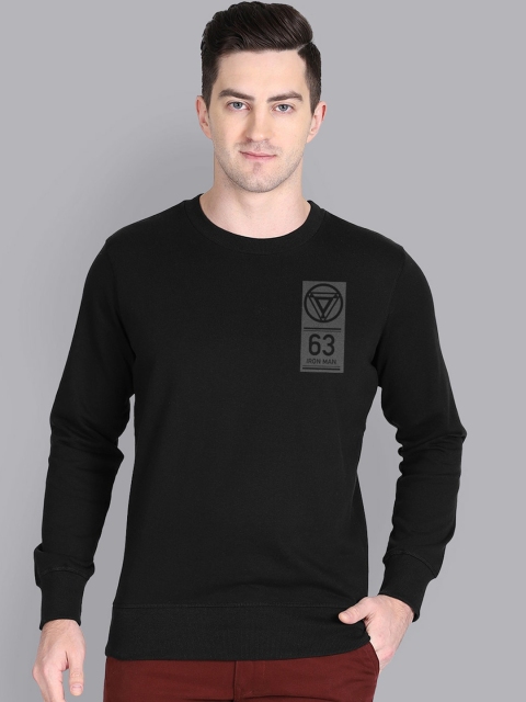 

Free Authority Men Black Iron Man Printed Sweatshirt